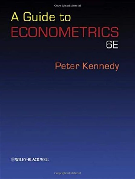 a guide to econometrics 6th (peter kennedy) ürün görseli