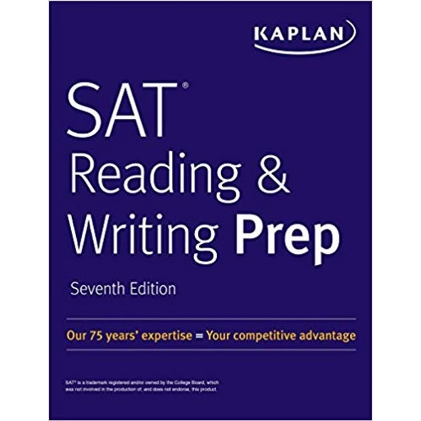 KAPLAN SAT readings and writing prep 7th ürün görseli 1