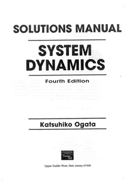 system dynamics 4th (katsuhiko ogata)