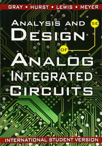 analysis and design of analog integrated circuits 5th (gray, hurst, lewis, meyer) ürün görseli 1