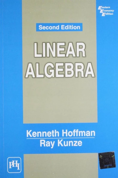 linear algebra 2nd (kenneth hoffman, ray kunze)