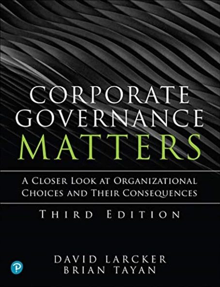 corporate governance matters (larcker, tayan) ürün görseli