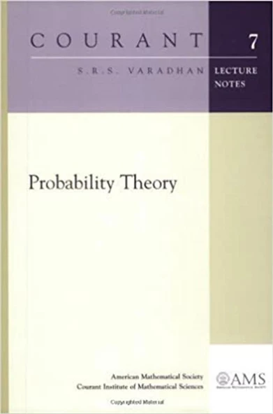probability theory (varadhan) ürün görseli