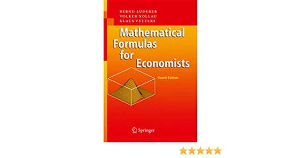 mathematical formulas for economists 4th (luderer, nollau, vetters) ürün görseli 1