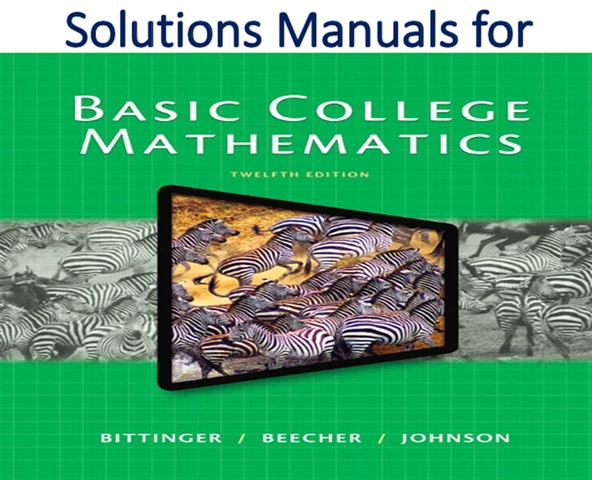 basic college mathematics 12th (bittinger, beecher, johnson) ürün görseli
