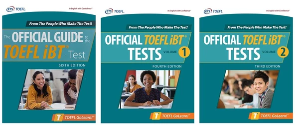 ETS Official Guide To The Toefl Ibt Test + Volume 1 + Volume 2 - 3 Kitap + 3 CD