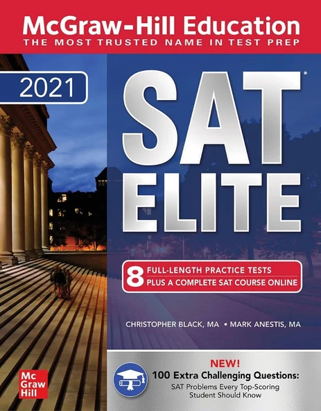 SAT Elite 2021 McGraw-Hill Education with ONLINE
