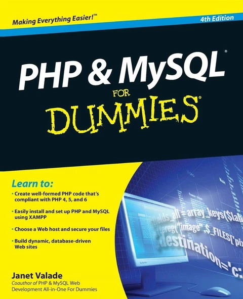 PHP & MySQL For Dummies 4th Edition by Janet Valade ürün görseli
