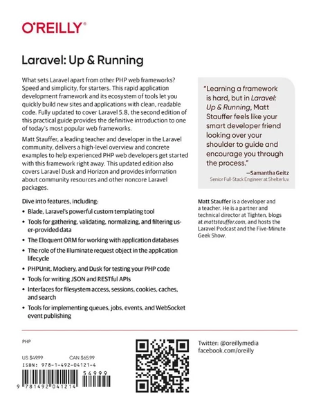 Laravel: Up & Running: A Framework for Building Modern PHP Apps 2nd Edition by Matt Stauffer - 2