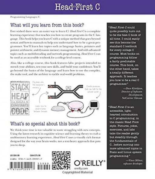 Head First C: A Brain-Friendly Guide 1st Edition - Resim 2