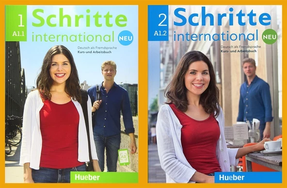 Schritte International Neu 1 ( A1.1) + Schritte International Neu 2 ( A1.2) Kurs Und Arbeitsbuch + Ar Teknolojisi Ile Kolay Öğrenme