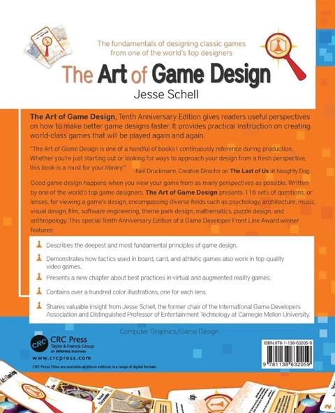 The Art of Game Design: A Book of Lenses, Third Edition 3rd Edition - 2