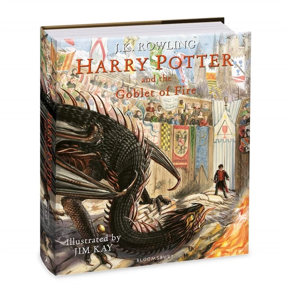 Harry Potter and the Goblet of Fire: Illustrated Edition  J.K. Rowling (Ciltli kapak/Hardcover-ingilizce)