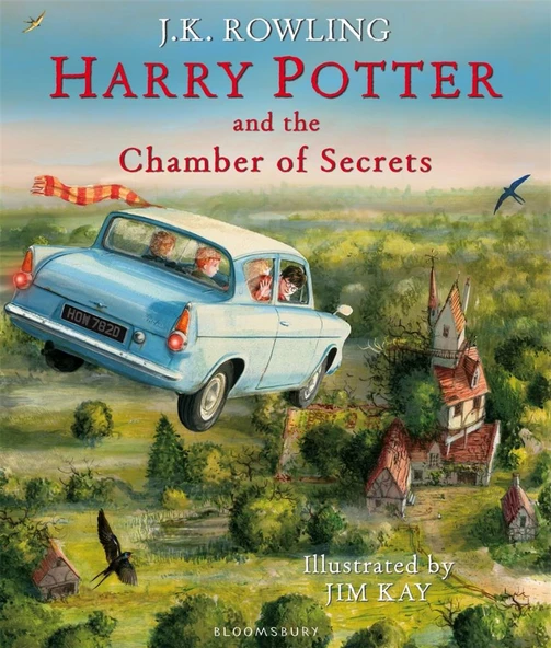 Harry Potter and the Chamber of Secrets: Illustrated Edition  J.K. Rowling  (Ciltli kapak/Hardcover-ingilizce)
