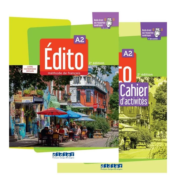 Edito A2 2e édition 2022 Méthode de français Livre de l'élève + Cahier d'exercices + Downloadable Audios