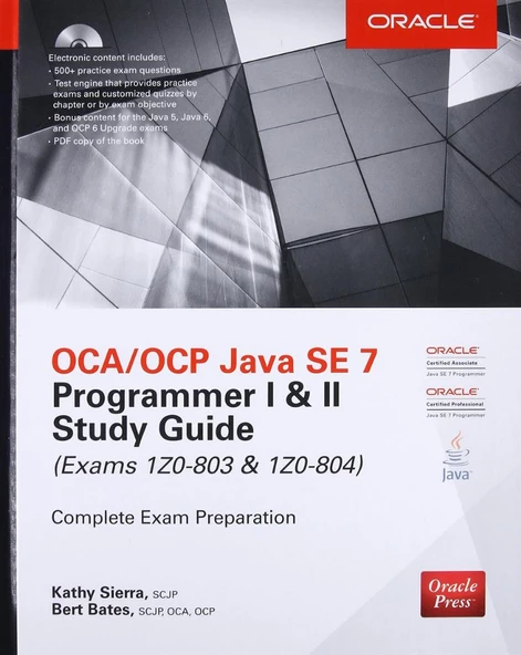 CA/OCP Java SE 7 Programmer I & II Study Guide (Exams 1Z0-803 & 1Z0-804) (Certification Press) Kathy Sierra ürün görseli 1