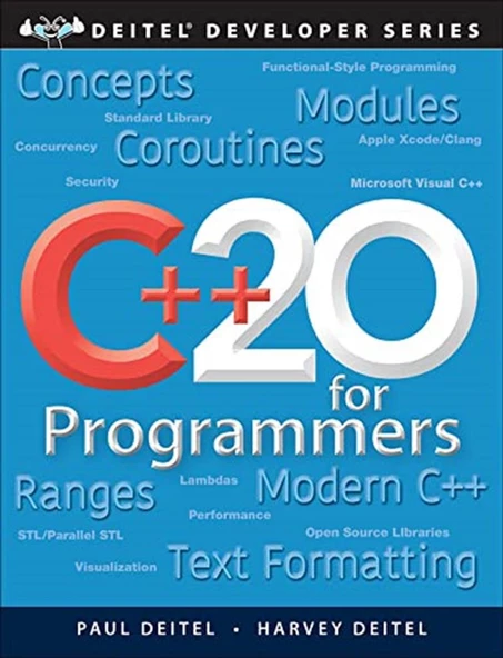 C++20 for Programmers: An Objects-Natural Approach (Deitel Developer Series) 3rd Edition Paul J. Deitel, Harvey Deitel ürün görseli