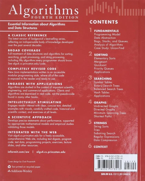 Algorithms (4th Edition) (Robert Sedgewick&Kevin Wayne) - Resim 2