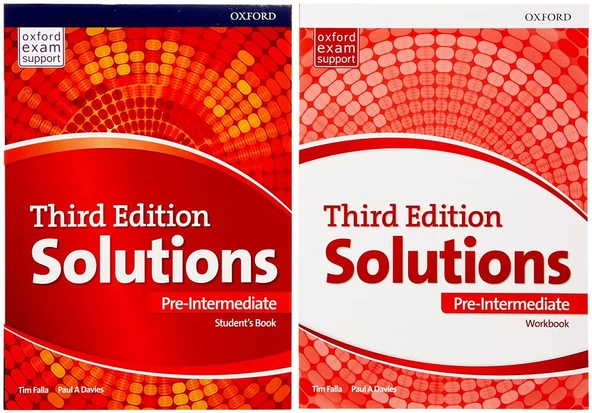 Oxford Solutions Third Edition Pre-intermediate Student's Book+Workbook+Downloadable CD