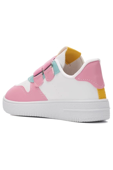 Günlük Kız Erkek Çocuk Spor Ayakkabı Sneaker Cırtlı Çift Şeritli Rahat Hafif  ZL001 - 6