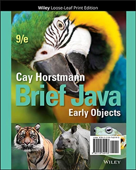 Brief Java Early Objects-Wiley (9th Ed. - 2018) Cay S. Horstmann