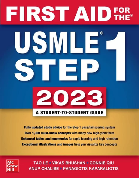 First Aid for the USMLE Step 1 2023  Tao Le, Vikas Bhushan, Connie Qiu, Anup Chalise, Panagiotis Kaparaliotis