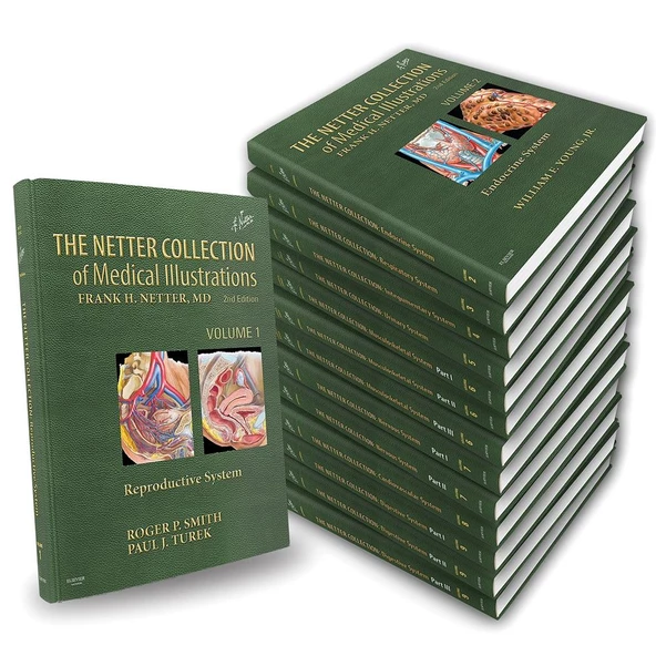 The Netter Collection of Medical Illustrations Complete Package (Netter Green Book Collection) 2nd Edition by Frank H. Netter (14 BOOKS)