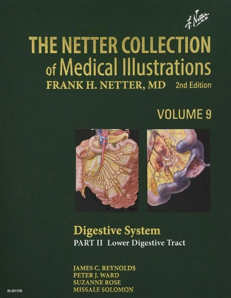The Netter Collection of Medical Illustrations: Digestive System: Part II - Lower Digestive Tract (Netter Green Book Collection) 2nd Edition James C Reynolds MD ürün görseli 1