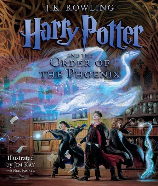 Harry Potter and the Order of the Phoenix: The Illustrated Edition (Book 5 - HARD Cover)  J K Rowling