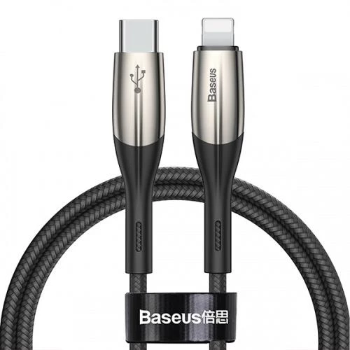 Baseus 18W 1 Metre USB C To İphone Lightning Şarj ve Data Kablosu, Süper Hızlı, Halat Dayanıklı Kablo