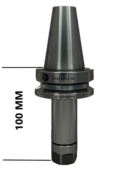 BT40 ER16 - 100 PENS BAŞLIĞI TUTUCU 20.000 devir balans alınmıştır