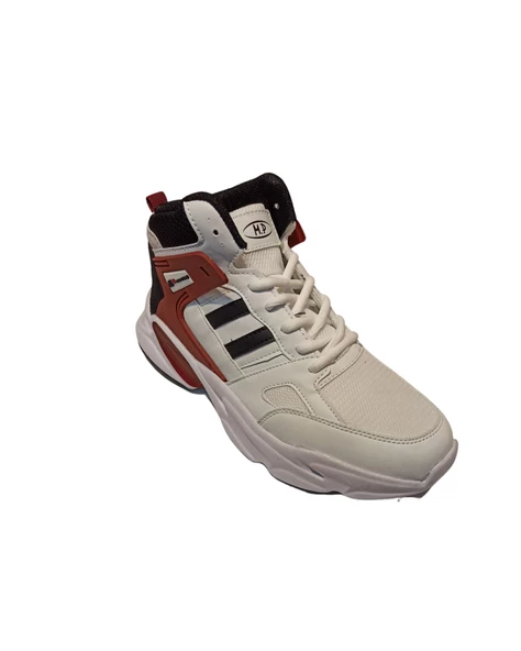 M.P. 231-1014 Erkek Beyaz-Bordo (40-44) Basketbol Ayakkabı - 2