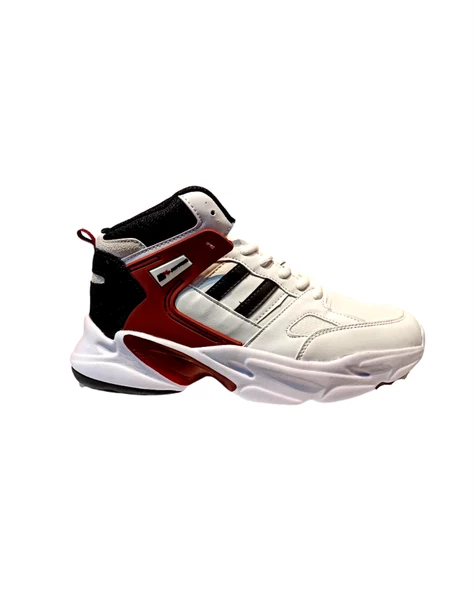 M.P. 231-1014 Erkek Beyaz-Bordo (40-44) Basketbol Ayakkabı