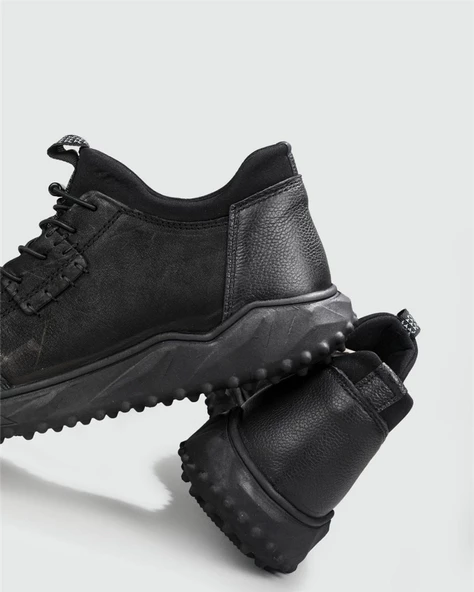 Voyager 6012 Mr Erkek Siyah Nubuk Deri Günlük Spor Ayakkabı - 3