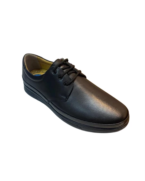 Serhan Ayakkabı 430 Erkek Siyah (40-44) Deri Comfort Ayakkabı - 2