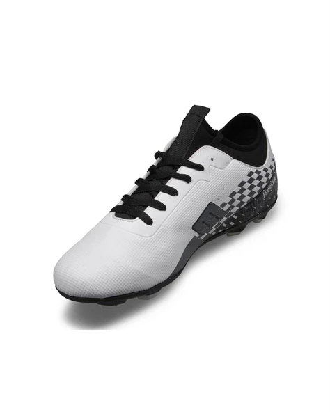 M.P. 231-1138 Mr Erkek Beyaz-Siyah Çoraplı Halı Saha Futbol Ayakkabı - 2