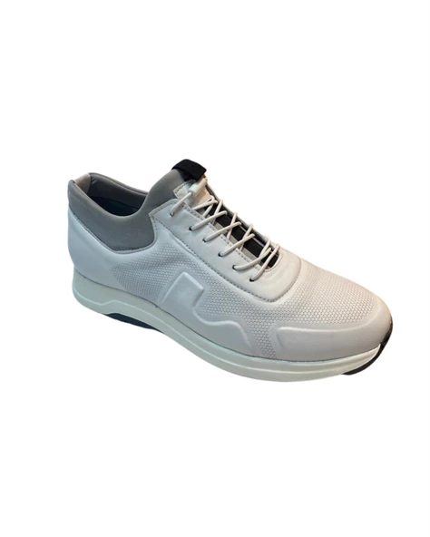 Voyager 5333-1 Erkek Beyaz Hakiki Deri Casual Ayakkabı - Resim 2