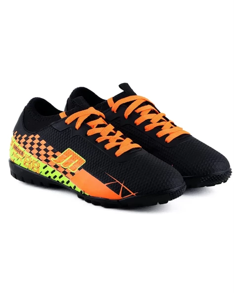 M.P. 231-1138 Mr Erkek Siyah-Turuncu Çoraplı Halı Saha Futbol Ayakkabı - 3