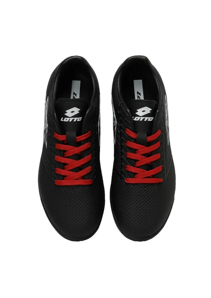 Lotto Moment Tf 3Fx Erkek Siyah-Kırmızı Halı Saha Futbol Ayakkabı - 4