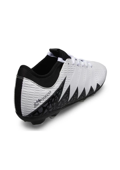 M.P. 231-1143 Mr Erkek Beyaz Çoraplı Krampon Fulbol Ayakkabı - 3