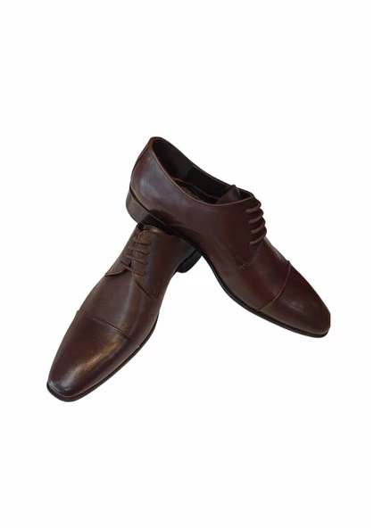 Brunossi-1 Erkek Kahve(40-44) Deri Klasik Ayakkabı - 5