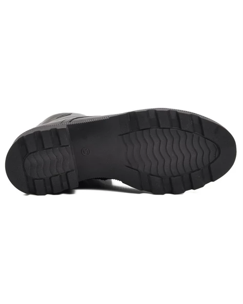 Voyager 8892 Zn Kadın Siyah Nata Deri Bot - 5