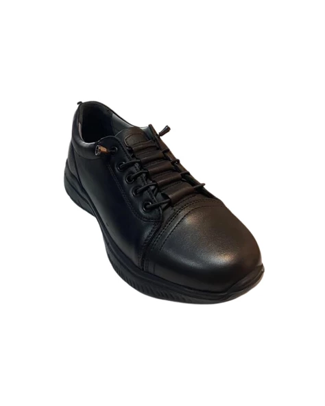 Mariotto 032 Zn Kadın Siyah Hakiki Deri Ortopedik Casual Ayakkabı - 2