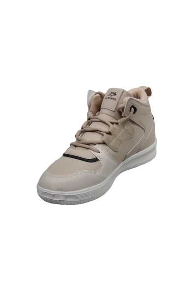 M.P 222-2720 Zn Kadın Bej Boğazlı Sneaker Ayakkabı - 3