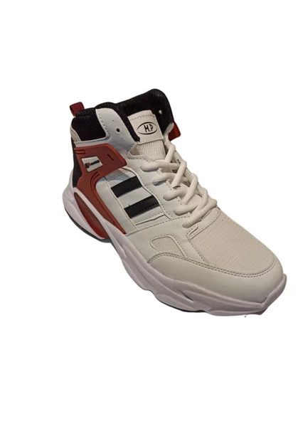 M.P. 231-1014 Erkek Beyaz-Bordo (36-39) Basketbol Ayakkabı - 2