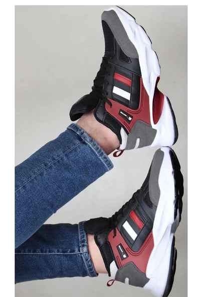 M.P. 231-1014 Erkek Siyah-Bordo (36-39) Basketbol Ayakkabı - 2