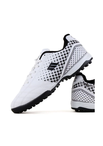 M.P. 231-1132 Erkek Beyaz-Siyah (36-39) Halı Saha Fulbol Ayakkabı - 3