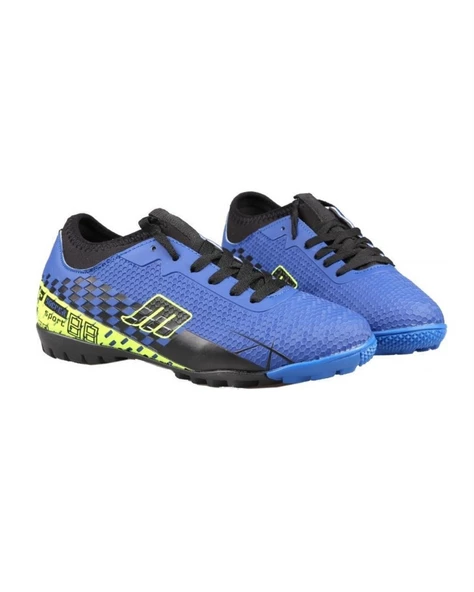M.P. 231-1138 Erkek Mavi-Yeşil (36-39) Çoraplı Halı Saha Futbol Ayakkabı - 4