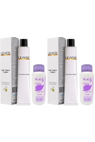 Saç Boyası Şarap Kızılı-4/65 60 Ml. H.a.ss Oksidan 60 Ml. (2'ŞER ADET) - 1