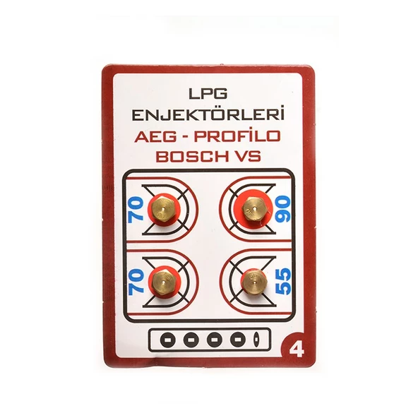 LPG OCAK MEMESİ ENJEKTÖR 4LÜ SET BÜTÜN MARKALARA uyumlu lpg tup - 5